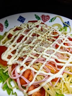 ポリ袋で調味・冷たいサラダスパゲッティ-レシピのメイン写真