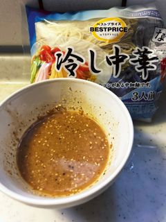 冷やし中華ゴマだれ あるもの利用して-レシピのメイン写真