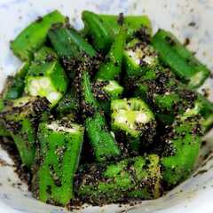 รูปของ オクラ(夏野菜)のごま酢あえ