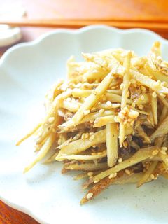 お弁当に◎味噌ごまきんぴらごぼう-レシピのメイン写真