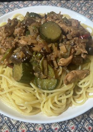 スパゲティ・カッパカレー-レシピのメイン写真