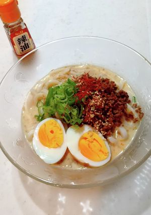豆乳で♪冷やし担々うどん(*^O^*)-レシピのメイン写真