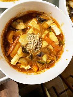 肉無豆腐オイレモンラタトゥイユ味野菜炒め-レシピのメイン写真