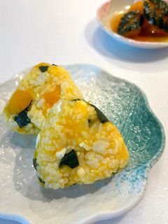 お子様おにぎり④カボチャとチーズおにぎり-レシピのメイン写真