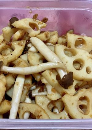 蓮根としめじ炒め-レシピのメイン写真