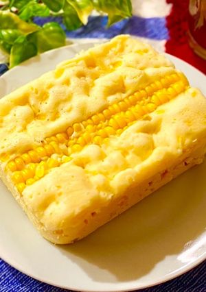 レンチンで簡単☆ふんわりコーンケーキ-レシピのメイン写真
