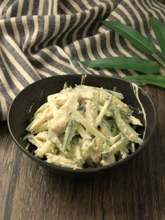 キュウリとサラダチキンのシーザーサラダ-レシピのメイン写真