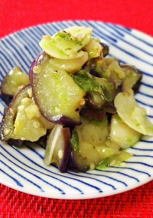 なすのにんにくみどりのラー油炒め-レシピのメイン写真