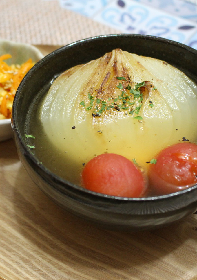 新タマネギの簡単レンジ煮-レシピのメイン写真