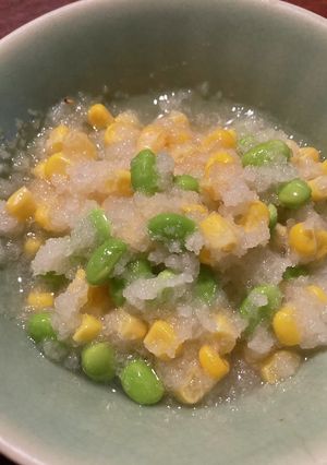 むき枝豆とコーンのおろし和え-レシピのメイン写真