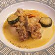 鶏もも肉のオーツミルク煮