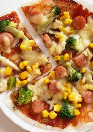 ライスペーパーで作るグルテンフリーのピザ-レシピのメイン写真