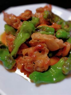 ししとうと鶏肉の甘辛炒め-レシピのメイン写真