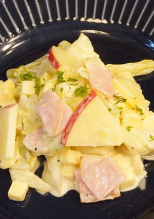 リンゴとチーズのサラダ-レシピのメイン写真