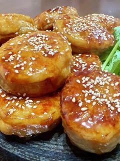 お弁当にも!レンコンのはさみ照り焼き-レシピのメイン写真