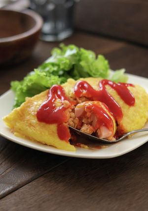 魚ニソとオートミールのオムライス♪お弁当-レシピのメイン写真