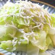 【糖質オフ】塩茹でキャベツのしらすまみれ