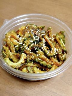 素揚げゴーヤの味噌和え-レシピのメイン写真