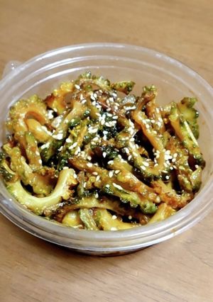 素揚げゴーヤの味噌和え-レシピのメイン写真