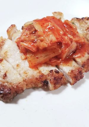豚ロース揚げ焼きキムチ-レシピのメイン写真