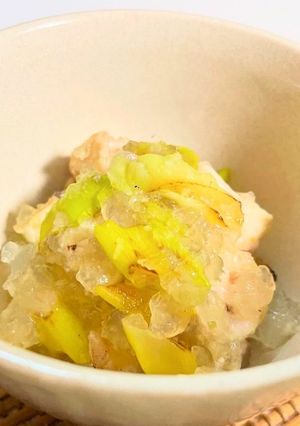 焼き鳥(ぼんじり)のしょうがジュレ-レシピのメイン写真