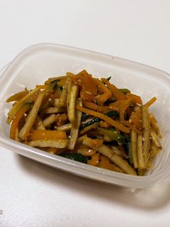 牛蒡とかぼちゃのきんぴら-レシピのメイン写真