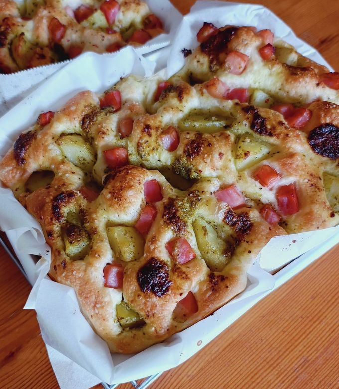 厚焼き高加水フォカッチャ by パン日和 【クックパッド】 簡単おいしい