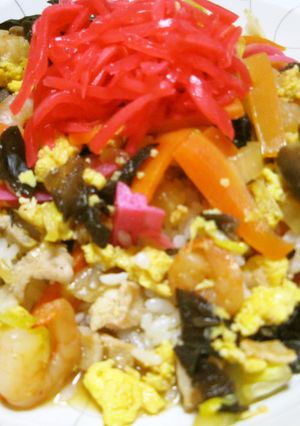 豚丼に続け！？中華ちらし！-レシピのメイン写真