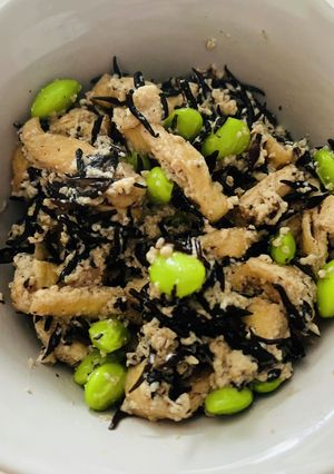 豆腐とひじきの炒り豆腐-レシピのメイン写真