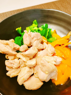 簡単!ぷりぷり緑黄色野菜チキン-レシピのメイン写真