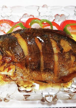 尾頭付き一尾魚の唐揚げ♡甘酢あんかけ-レシピのメイン写真