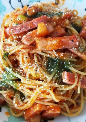 冷製パスタ　プチトマトのソース　みんと風-レシピのメイン写真