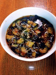 暑い夏にも!茄子とちりめんと昆布の甘辛煮-レシピのメイン写真
