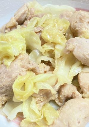 とり肉とキャベツの味噌蒸し-レシピのメイン写真