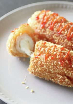 簡単おやつ　チーズちくわハットグ-レシピのメイン写真