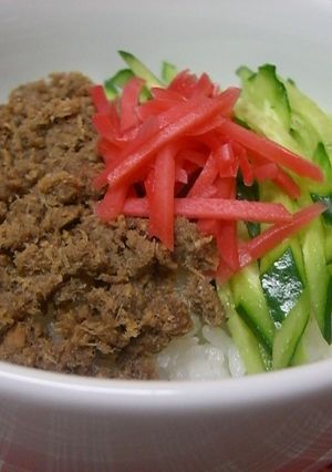 簡単激ウマ！鯖缶でおぼろ（丼）お弁当にも-レシピのメイン写真