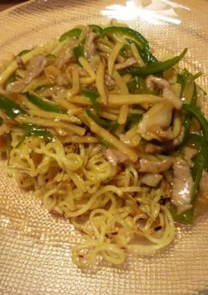 青椒肉絲やきそば-レシピのメイン写真