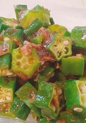 オクラの梅肉　おかか和え-レシピのメイン写真