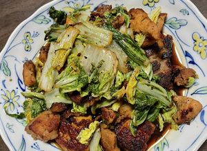 白菜としそと豚ロース切り身の炒め物-レシピのメイン写真