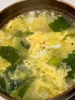 簡単!たまごとわかめの中華スープ-レシピのメイン写真