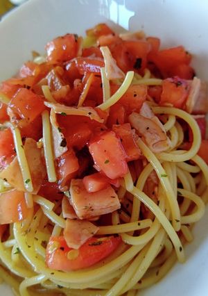 カンタン冷製トマトパスタ-レシピのメイン写真