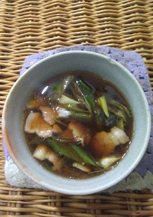 絶品！魅惑な豚バラ肉とネギのつけ汁-レシピのメイン写真