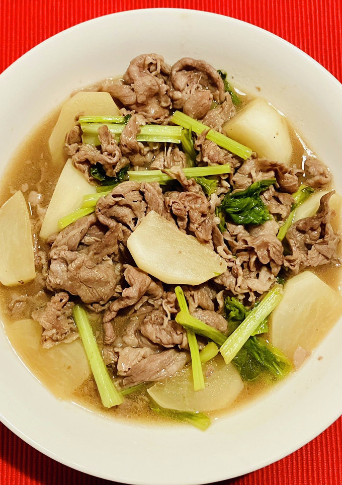 牛肉とかぶの柔らか炒め煮-レシピのメイン写真
