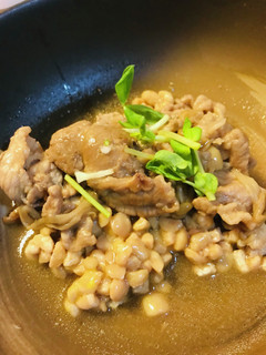 毎日の納豆●豚肉のあまから炒めと-レシピのメイン写真
