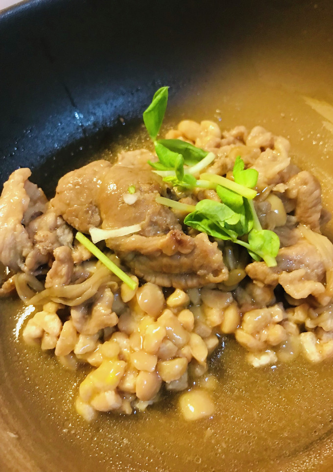 毎日の納豆●豚肉のあまから炒めと-レシピのメイン写真