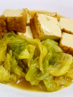 キャベツと厚揚げの含め煮-レシピのメイン写真