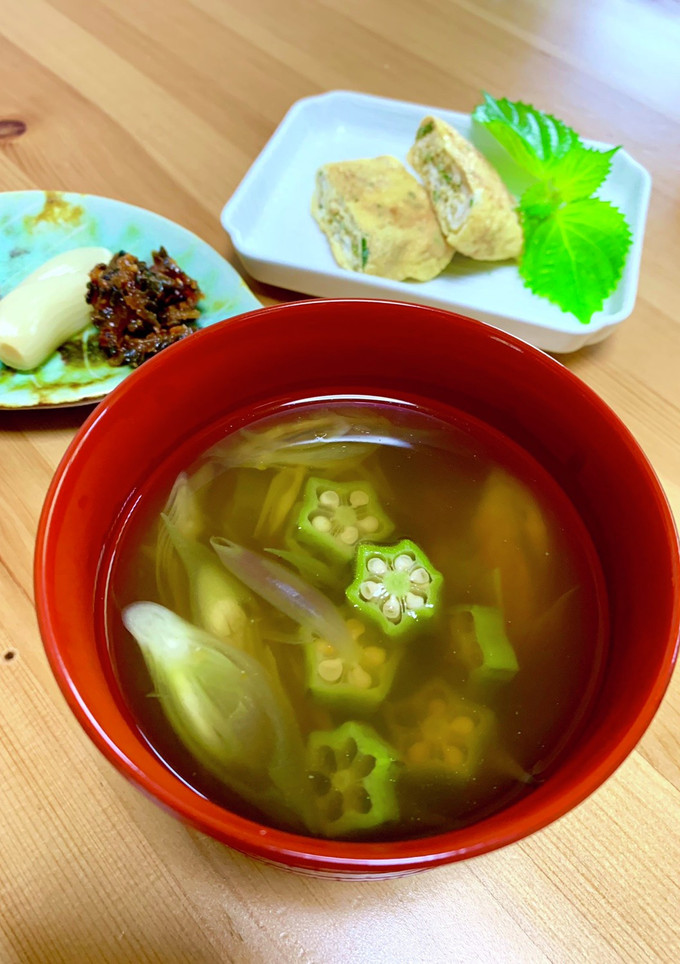 お吸い物　茗荷とおくら-レシピのメイン写真