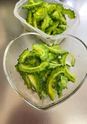 ゴーヤの砂糖レモン汁和え物-レシピのメイン写真