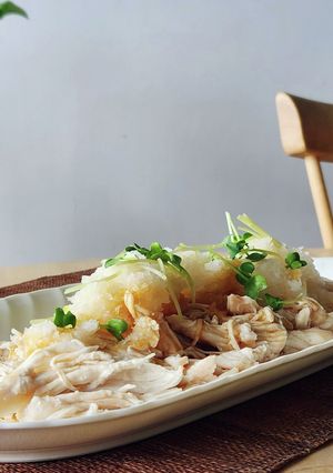 鶏胸肉のさっぱりおろし☆みぞれ煮☆レンジ-レシピのメイン写真