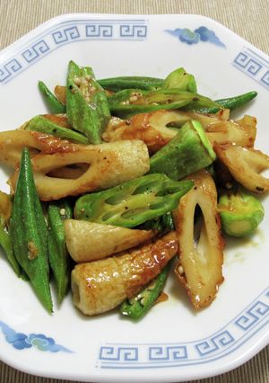 オクラと竹輪の炒め物-レシピのメイン写真